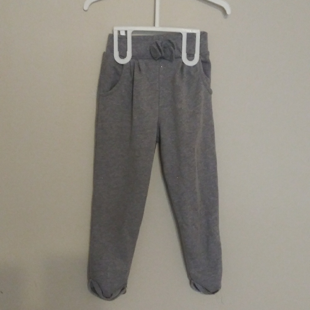 Gray girl joggers